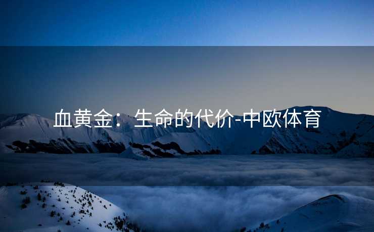 血黄金：生命的代价-中欧体育