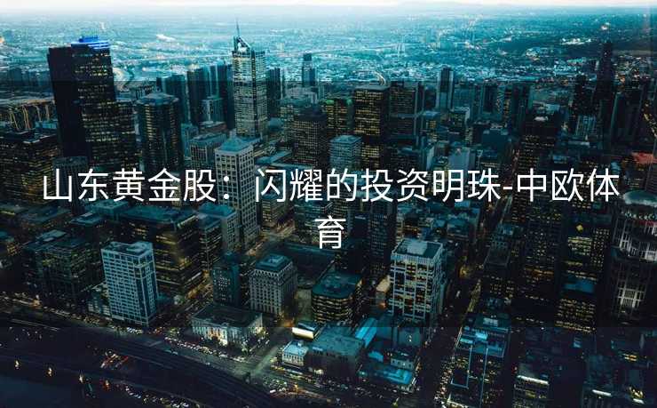 山东黄金股：闪耀的投资明珠-中欧体育