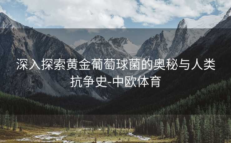 深入探索黄金葡萄球菌的奥秘与人类抗争史-中欧体育